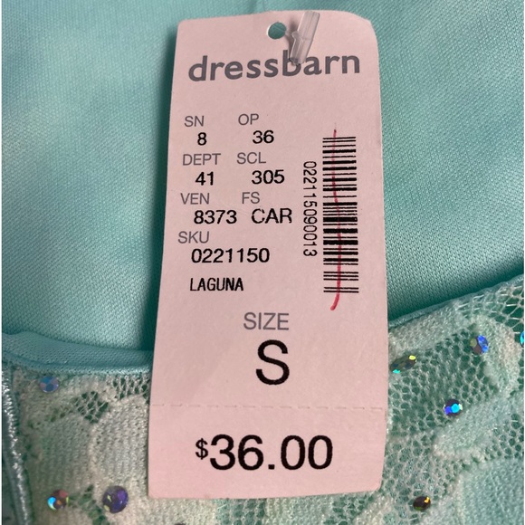 New! Beautiful Floral Lace Dressy Turquoise Tank - Picture 11 of 15